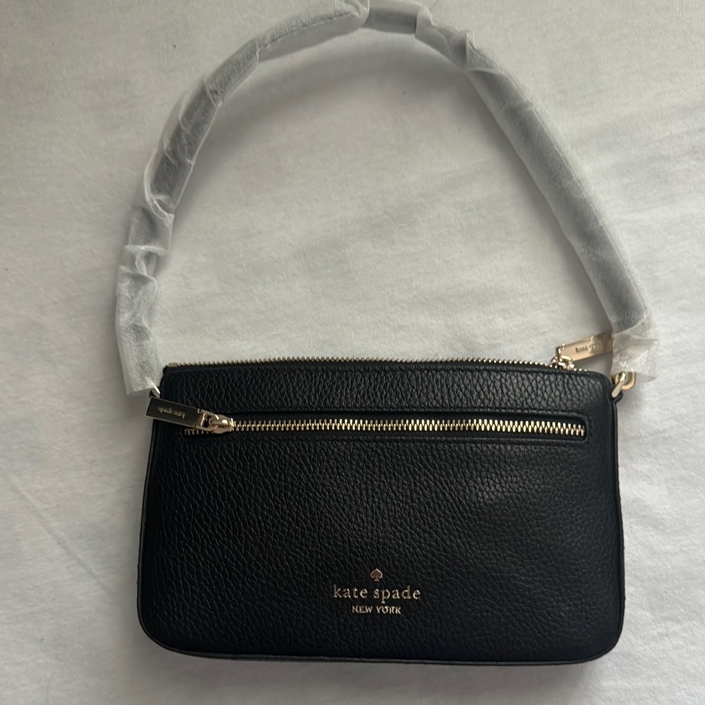 New Kate Spade leila pebbled convertible wristlet